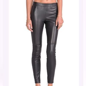 MUUBAA black Stretch leather pants/leggings Size 6 in like new condition